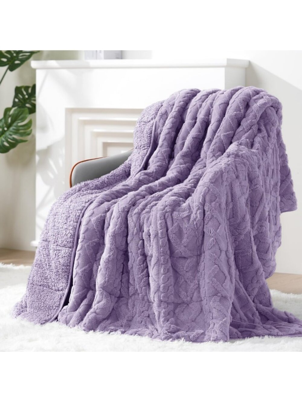 Cozy Ultra Soft 20lbs Sherpa Weighted Blanket, 60"x80" - Perfect for Relaxation